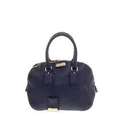 burberry roscrom215cra|Pre Loved Burberry Leather Navy Bag with Dustbag by .